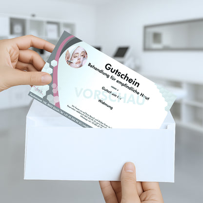 Gutschein Behandlung für empfindliche Haut