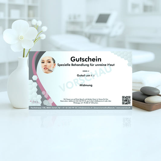 Gutschein Spezielle Behandlung für unreine Haut