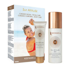 "SUN ATTITUDE PACKS" MULTI-PROTECTIVE FACIAL CREAM WITH DEPIGMENTING AND ANTIAGING ACTION SPF50+ + SPRAY MULTI-PROTECTIVE FLUID EMULSION SPF 30